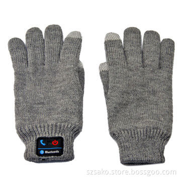 Bluetooth 3.0 Knitted Glove with Handsfree Call, Customized Designs Welcomed